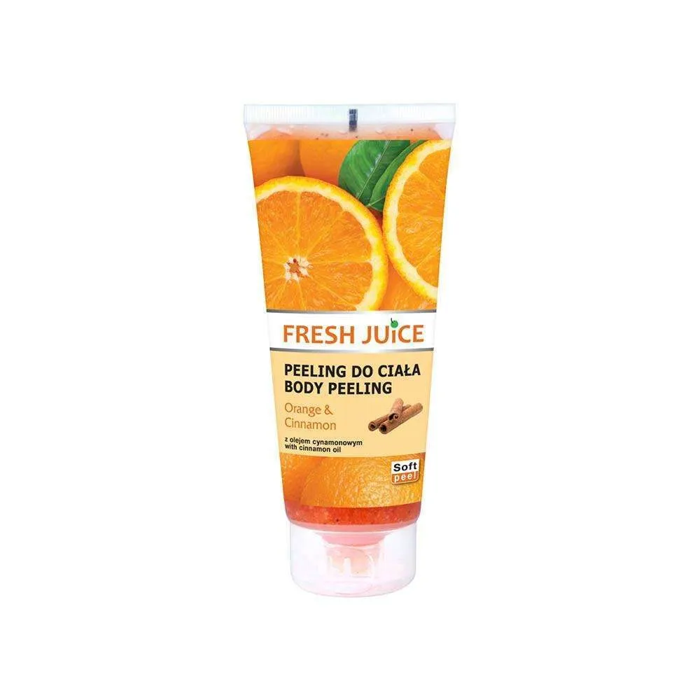 Kroppsskrubb - Kroppspeeling - Appelsin og kanel - 200ml