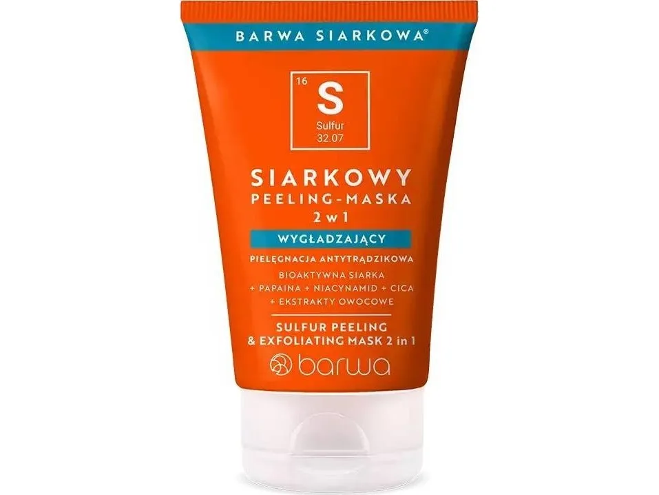 Barwa Barwa Svovel peeling maske 2i1 glattende 120ml