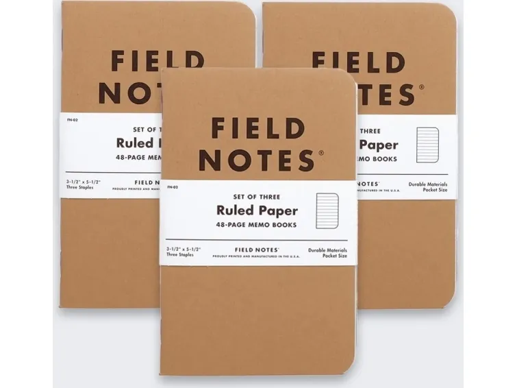 Make Notes Field Notes Original Kraft linjert 3-pak FN-02