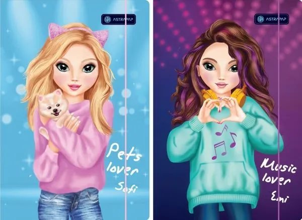 Astra perm med strikk A4 Top Teens Emi & Sofi