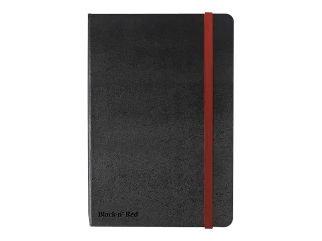Oxford Black n' Red - Journal - A5 (148 x 210 mm) - 144 sider - ekstrahvit papir - linjert - svart perm