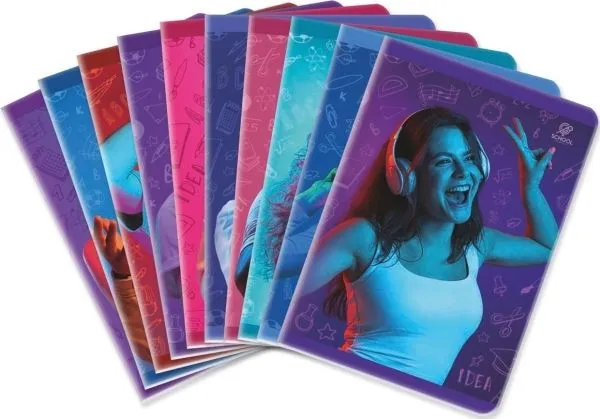 Elanders notatbok A5/64K linjert Young & Singing (10 stk)