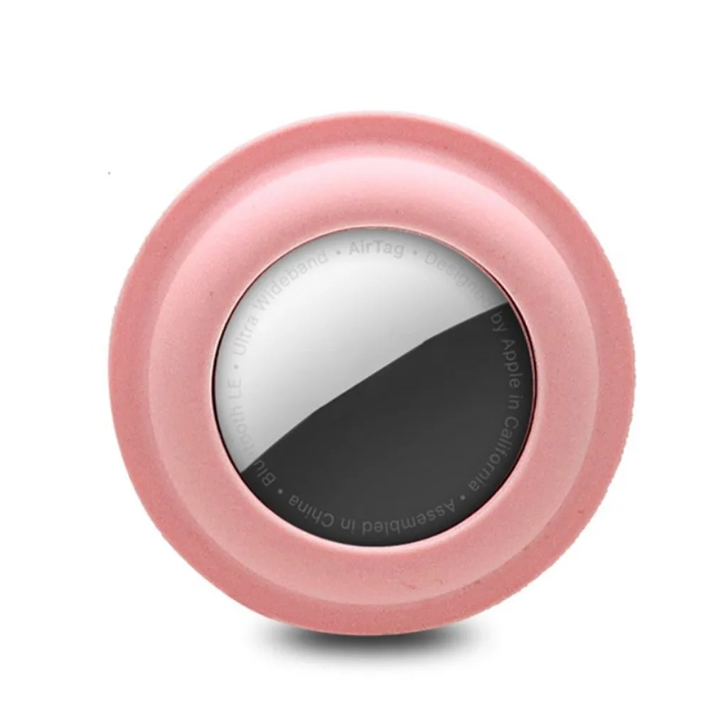 AirTags enkelt silikonovertrekk - Rosa