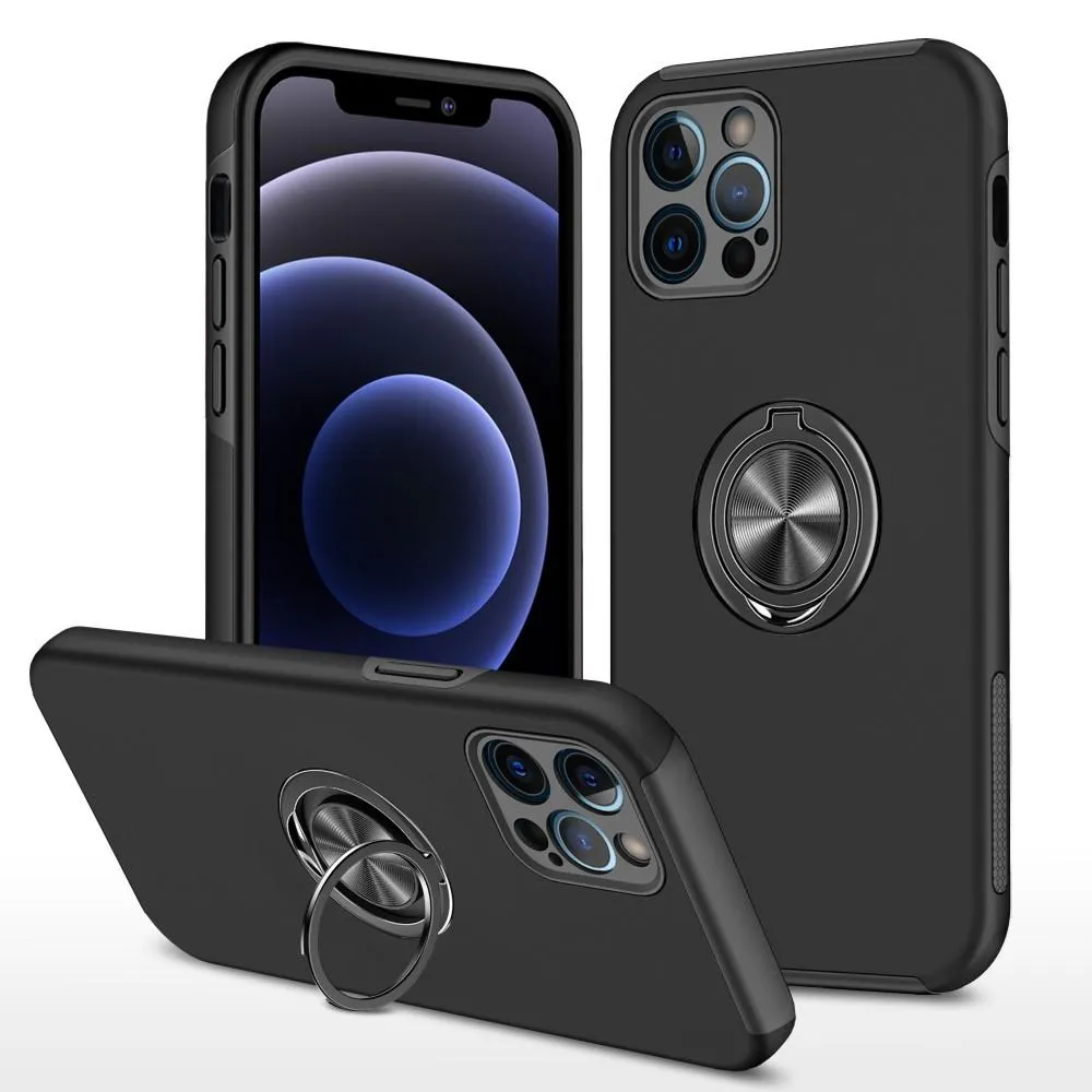iPhone 13 Mini Hybrid Deksel Med Fingerring - Svart