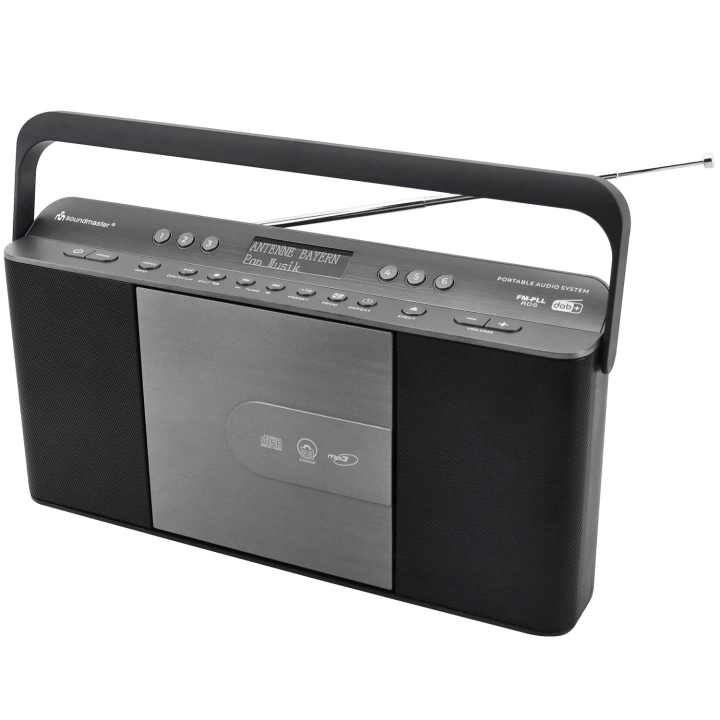 Soundmaster Bærbar radio med hurtigvalg av CD RCD1870SW Svart/sølvgrå