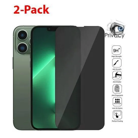 2-pakning iPhone 13 Pro Max personvern skjermbeskytter