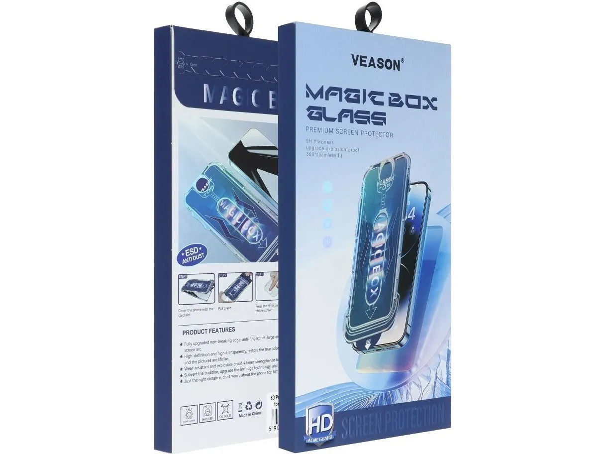 VMAX Tempered Glass 6D Pro Veason Easy-Install Glass - for Iphone 14 Pro svart
