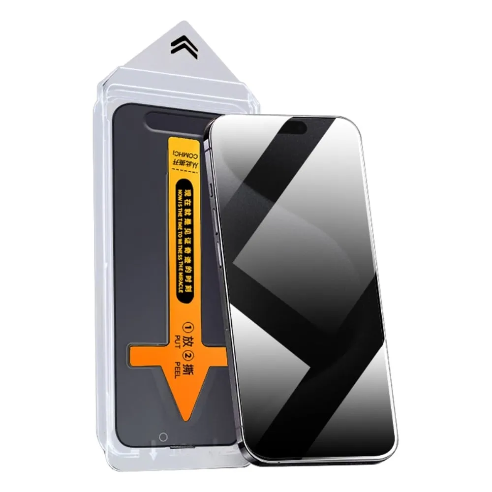 Skjermbeskytter i HD-klart herdet glass for iPhone 15 Plus