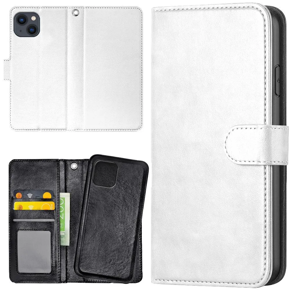 iPhone 14/15 Plus - Lommebok Deksel Hvit