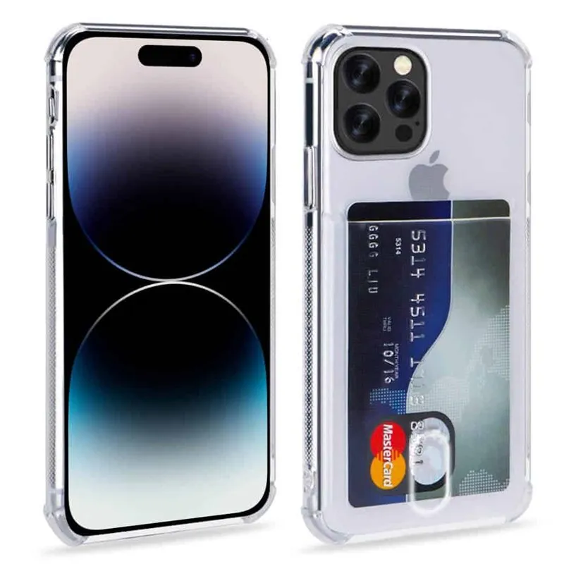 Silikondeksel med kortholder til Apple iPhone 15 Pro Max