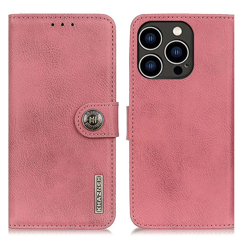 KHAZNEH iPhone 15 Pro Max Lommebok - deksel - Rosa