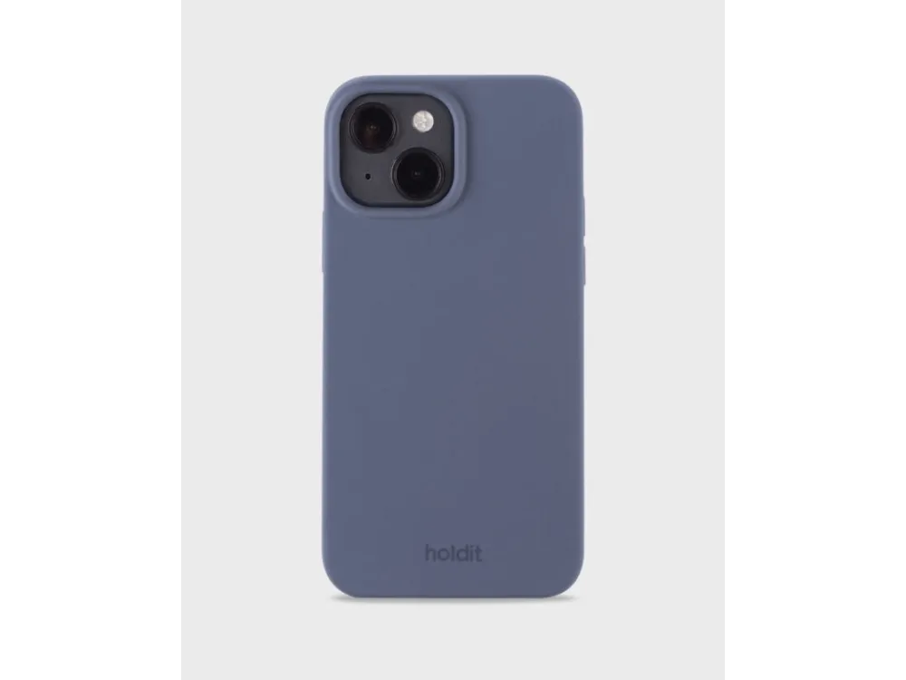 HoldIt Silicone, Etui, Apple, iPhone 15, 15,5 cm (6.1"), Blå