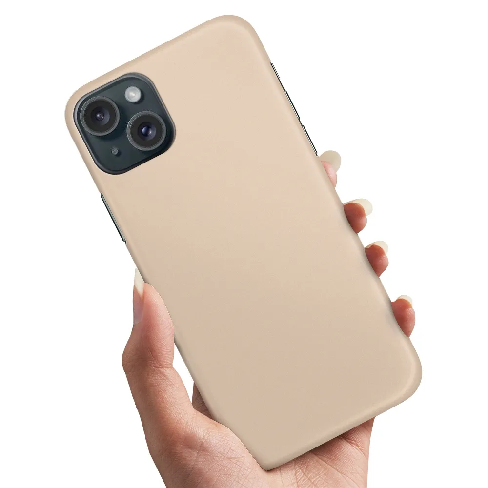 Deksel / Mobildeksel til iPhone 15 - Beige