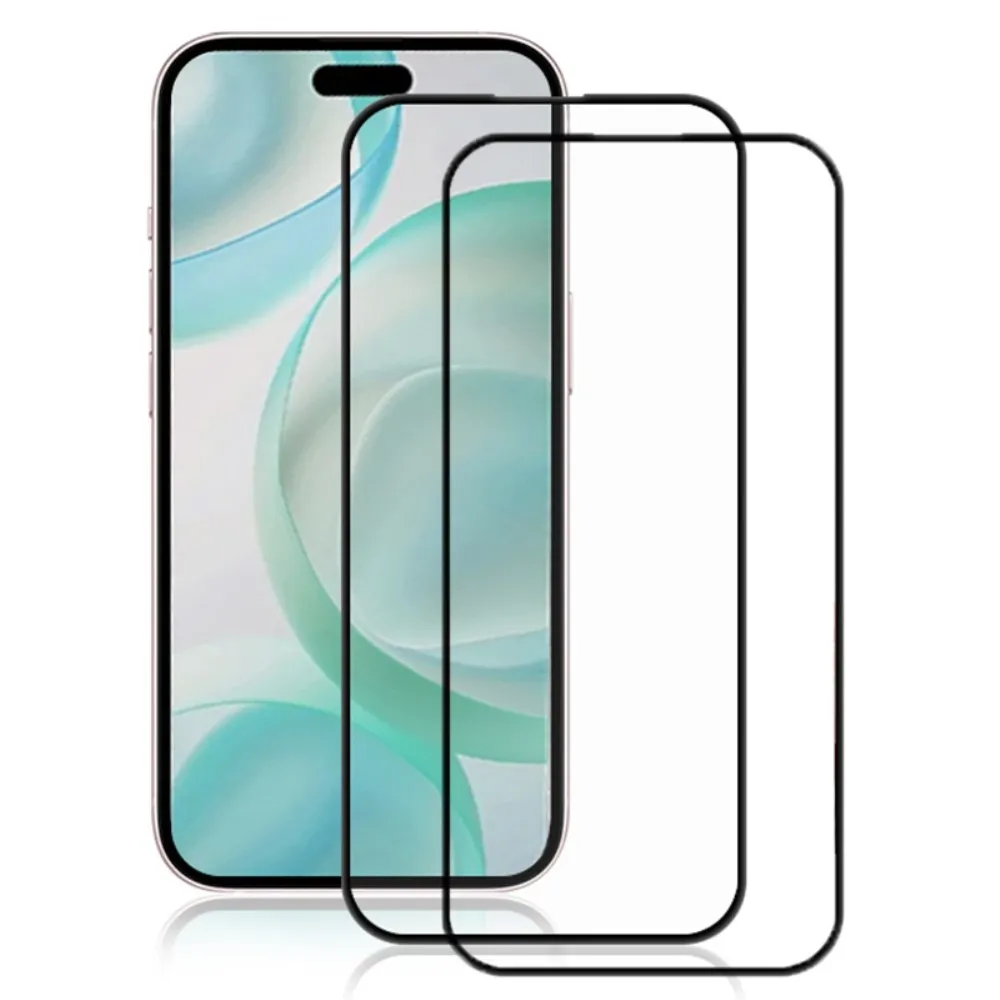 AMORUS til iPhone 16 Pro Skjermbeskytter i Herdet Glass 2 - Pakke