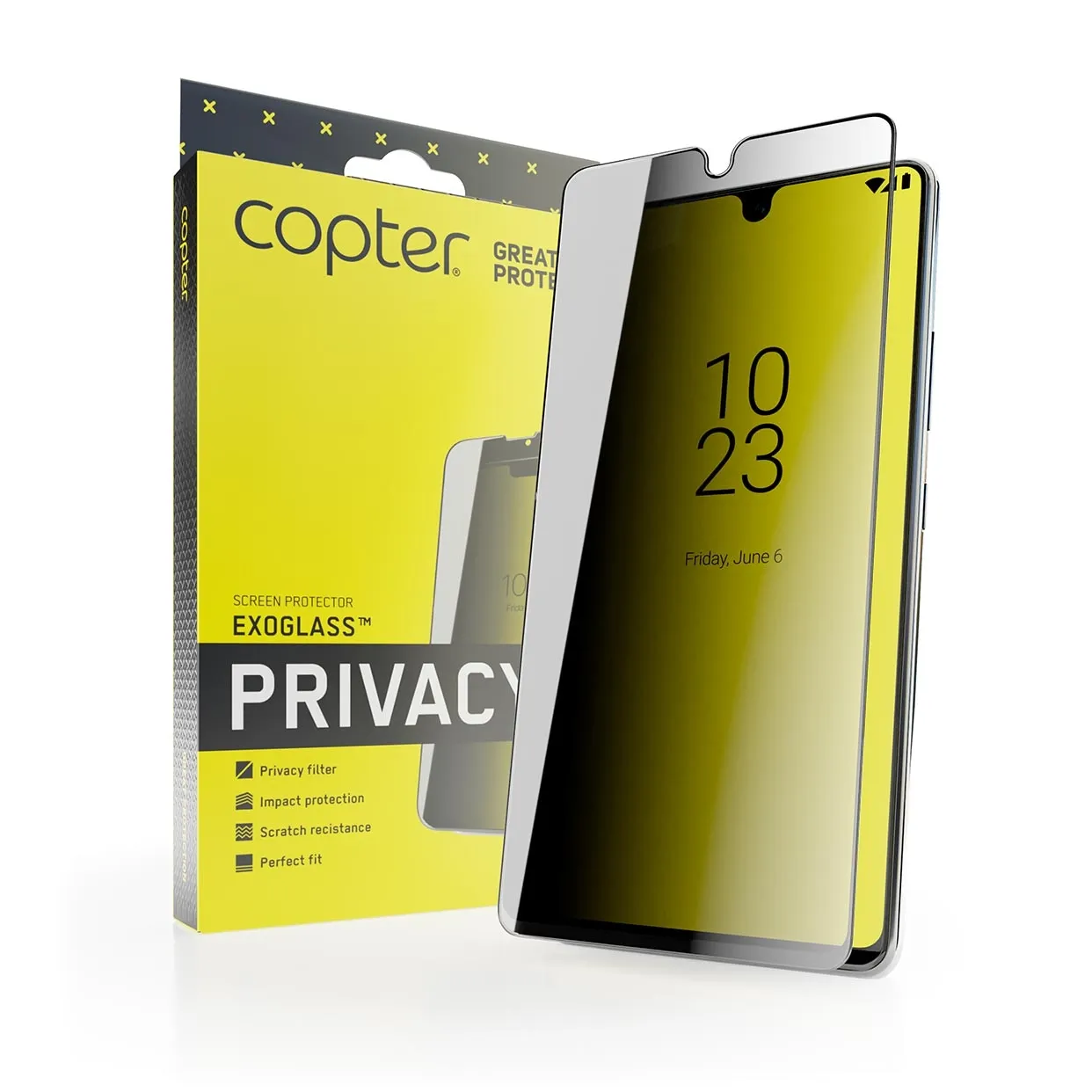 Copter Exoglass Personvern til iPhone 16 Pro