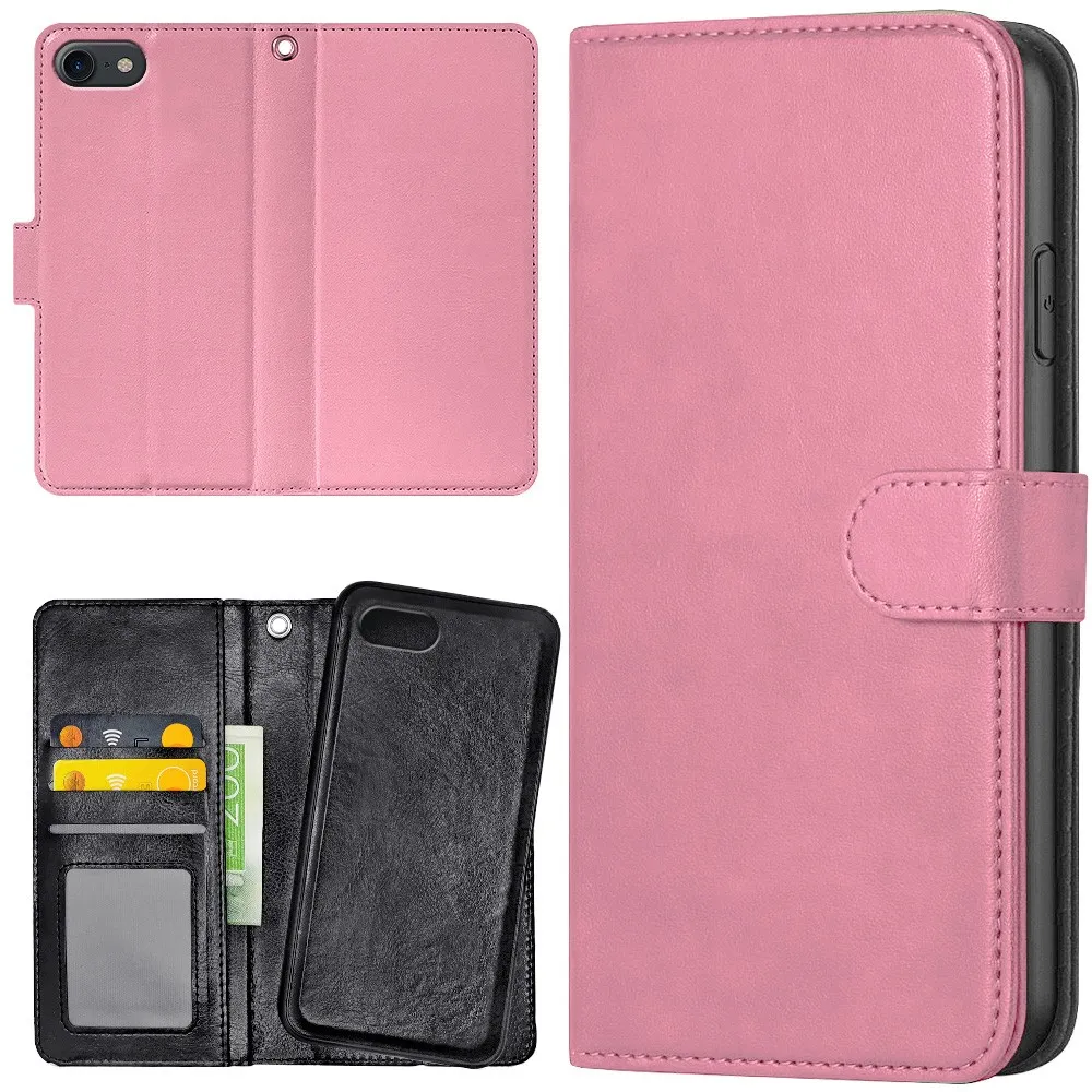 iPhone 16e/17e - Lommebok Deksel Lyserosa