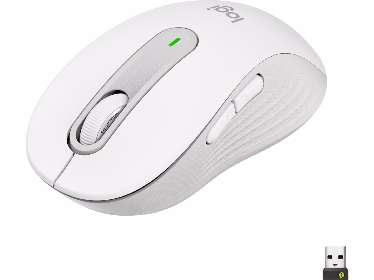 Logitech Signature M650 Medium trådløs mus Offwhite