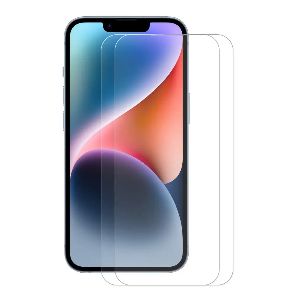 ENKAY 2stk herdet glass skjermbeskyttere til iPhone 17e / 16e Transparent