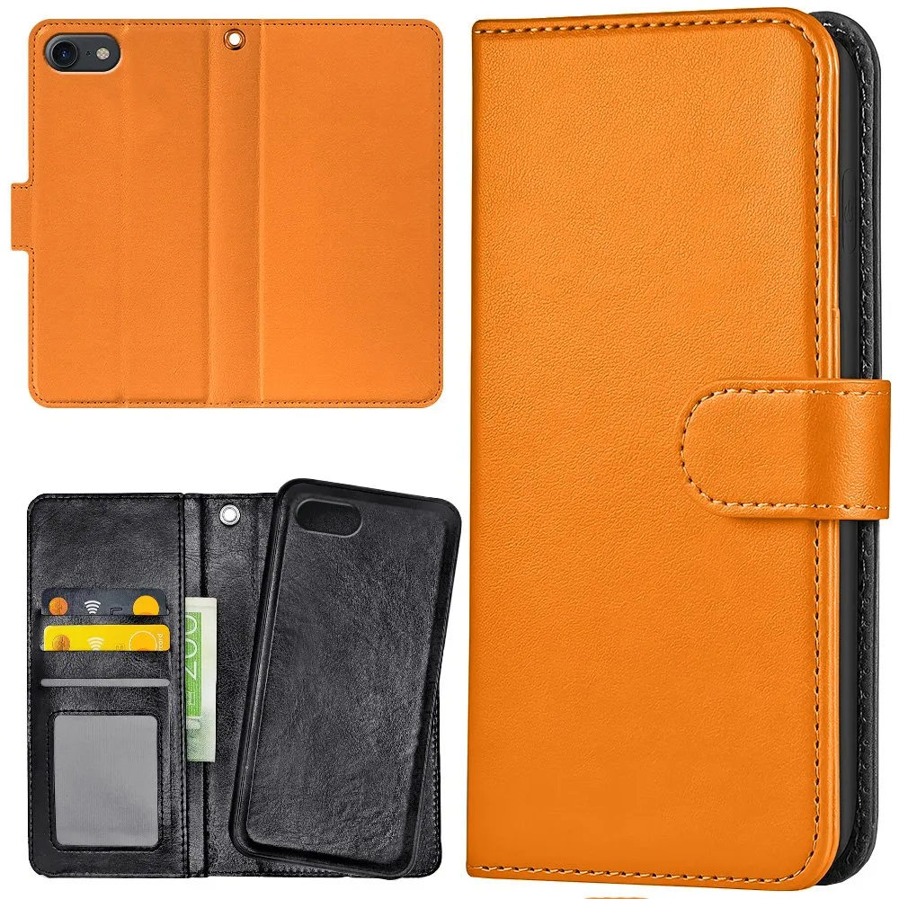 iPhone 16e/17e - Lommebok Deksel Oransje
