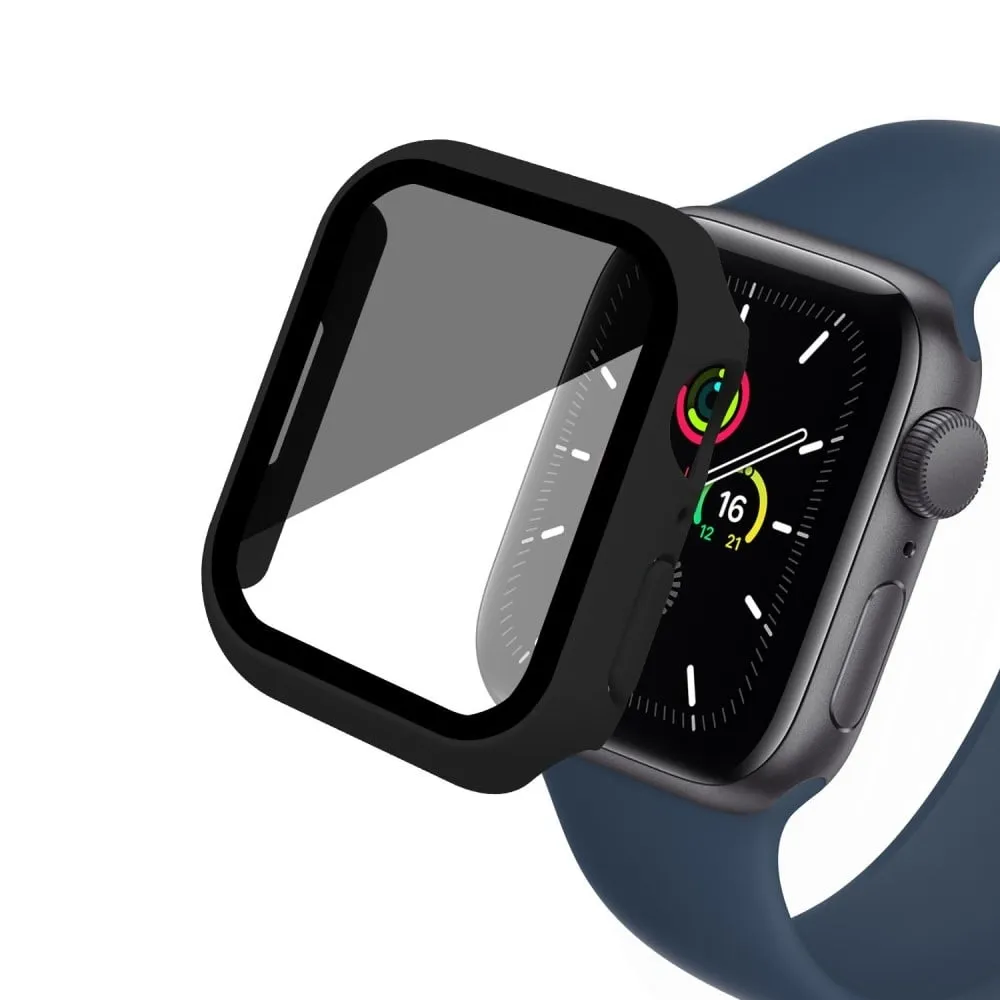 Apple Watch Series 8 (41 mm) deksel med herdet glass - Svart