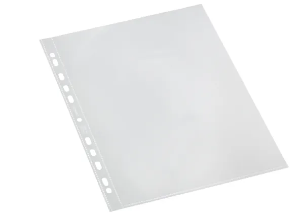 Plastlommer A4 Bantex klar med huller og åbning i top 0,12 mm - (100 stk.)
