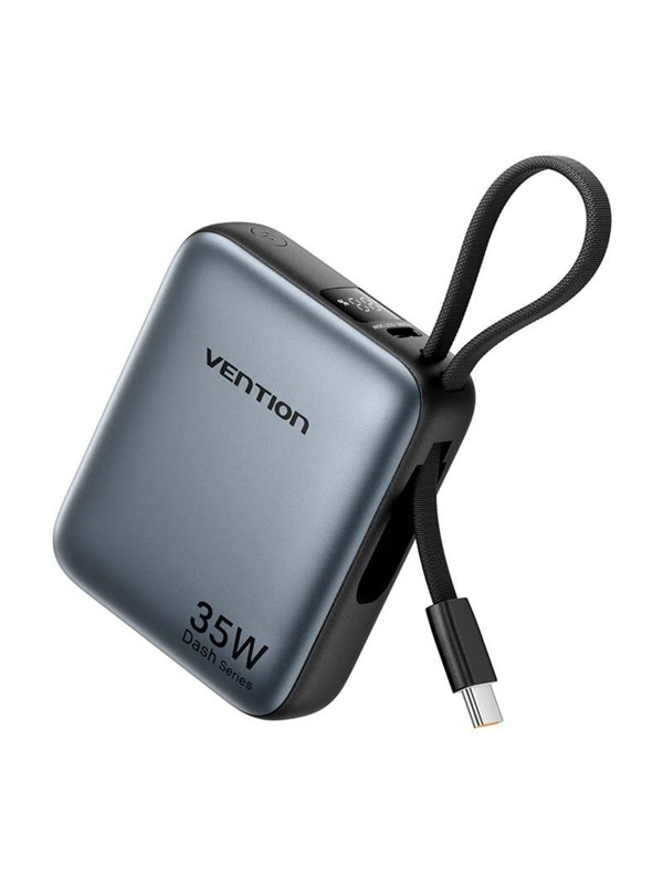 Vention Powerbank FHEH0 10000mAh 35W (Gray) Nødlader - Grey - 10000 mAh