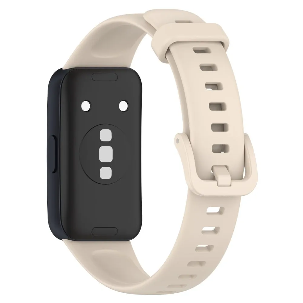 Huawei Band 8 Silikonrem vanntett, mykt klokkerem - Elfenbenshvit