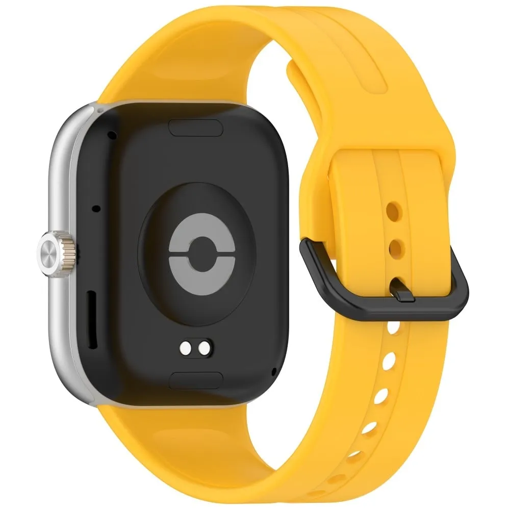 Silicone Strap Xiaomi Redmi Watch 5 Esim / Watch 5 / Watch 4 / Smart Band 9 Pro / 8 Pro Black Buckle Watchband - Yellow