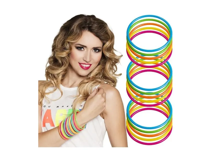 Neon armbånd, 15 stk