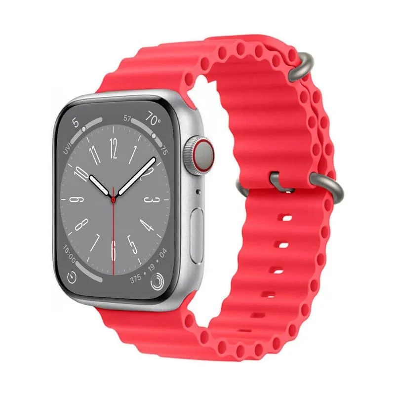 RIB Sport klokkereim til Apple Watch 9 (45mm) - RÃ¸d