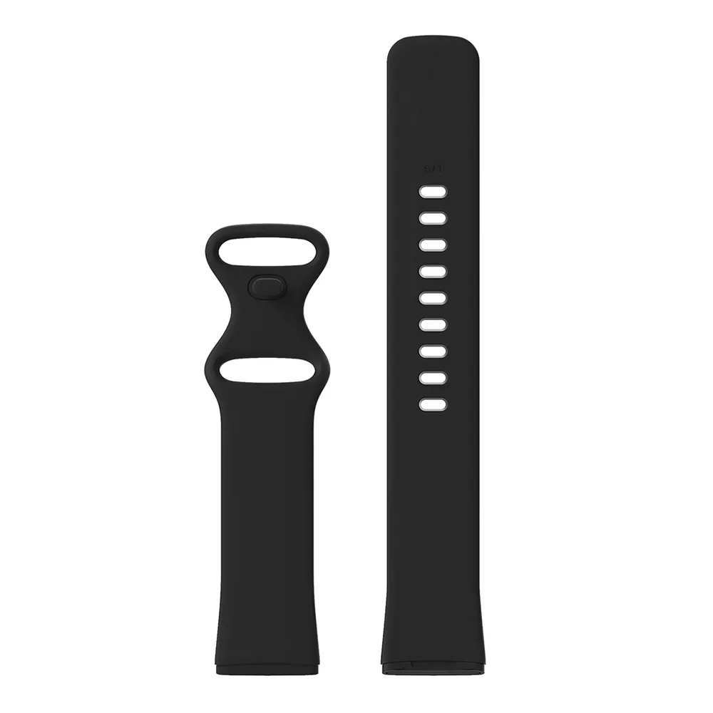 Silikonearmbånd Fitbit Versa 3 Sort - Large
