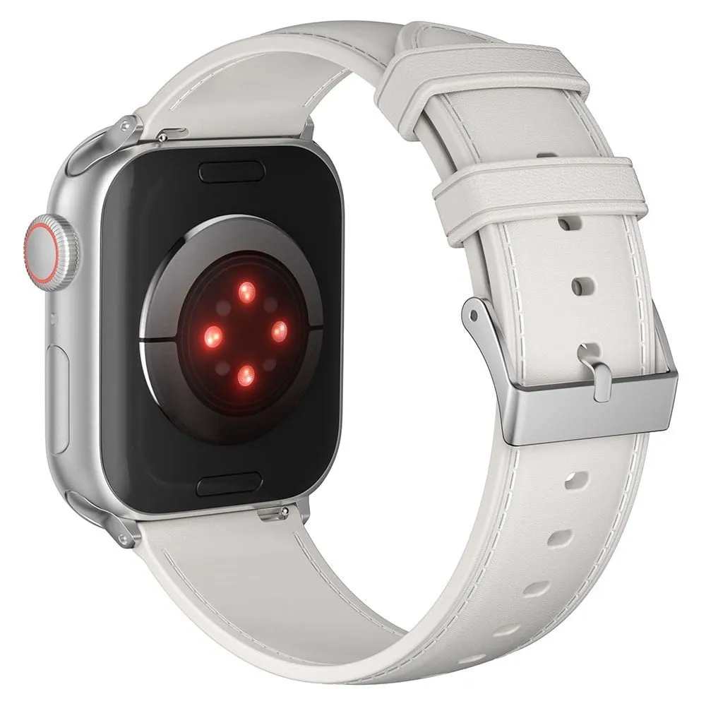 Apple Watch Series 49mm - 45mm - 44mm - 42mm Fleksibel reim - Hvit