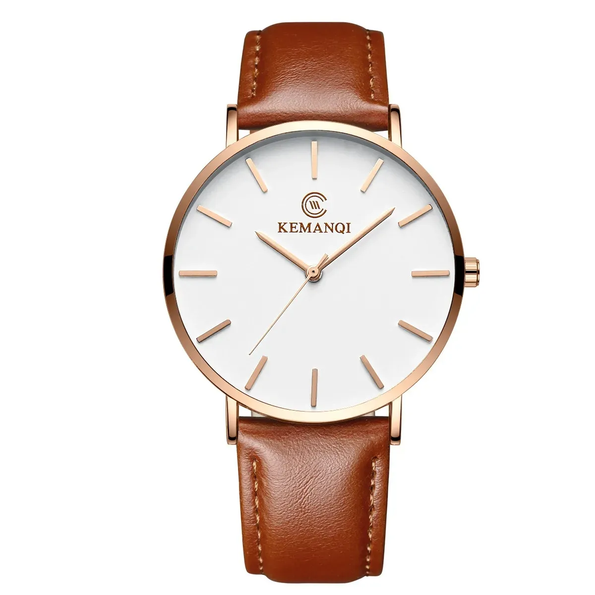 Quartz Klokke / Armbåndsur - Roségull/Brun