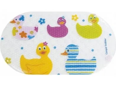 Canpolbabies baderomsmatte - LOVE&SEA blå 69x38 cm (80/001)