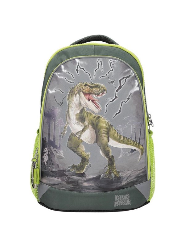 Dino World School backpack REFLECTOR