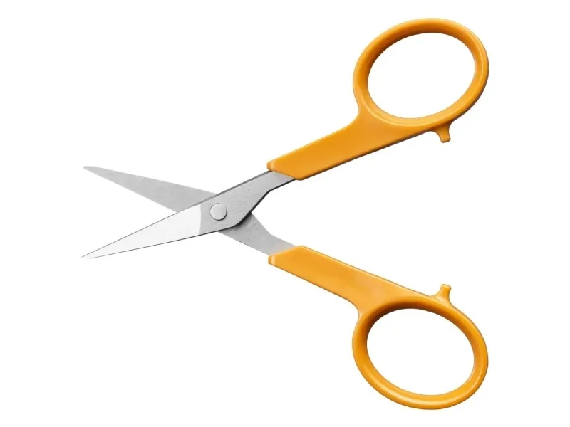 Fiskars 1075061, Voksen, Rett klippet, Enkel, Oransje, Rustfritt stål, Rustfritt stål, Kunst- og håndverkssaks