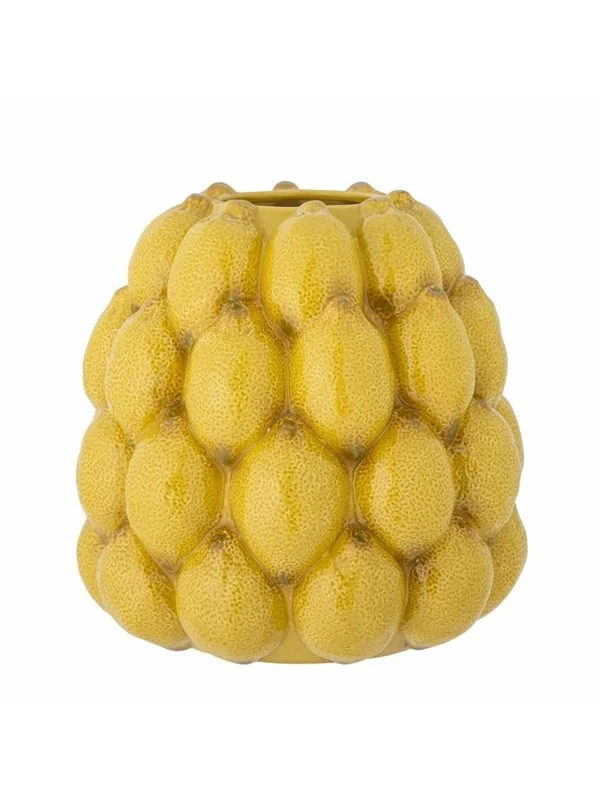 Bloomingville Creative Collection - Limone Vase Yellow Stoneware (82058576)