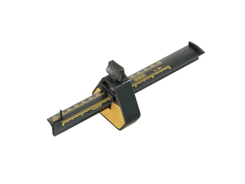 Stanley 2-47-064, Strekmål, Sort, Gult, Plast, 2 mm, 215 mm, 55 mm