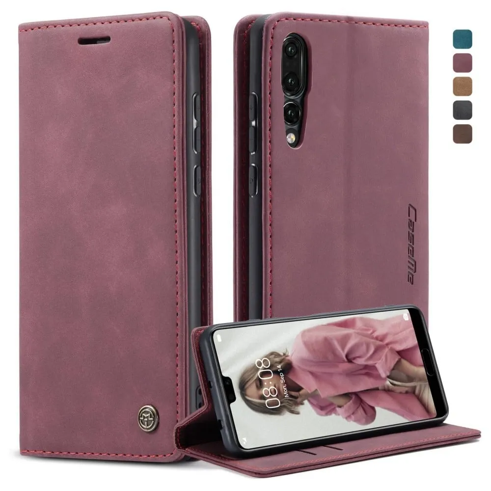 CaseMe Huawei P20 Pro Vintage Etui - Rød