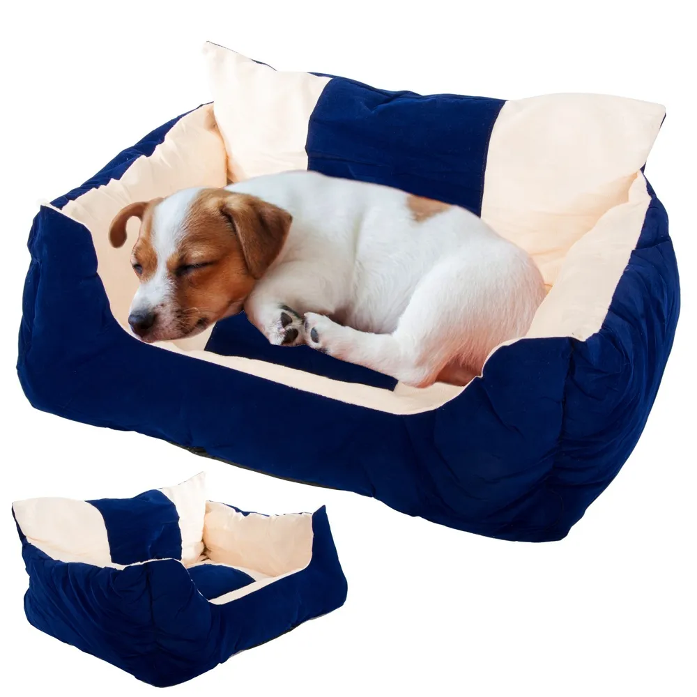 Hundeseng katt myk sofa s stor lekegrind
