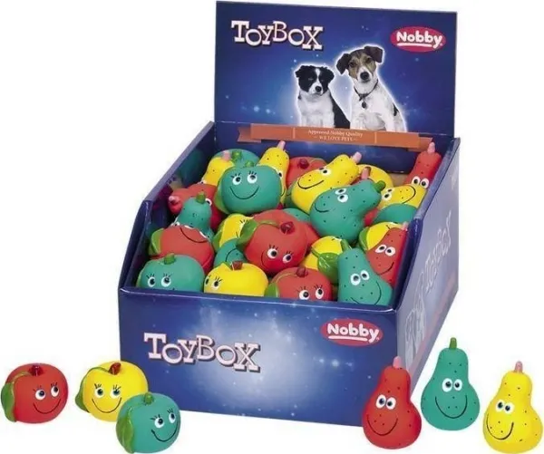 Nobby latex leketøy frukt 6 cm 623630