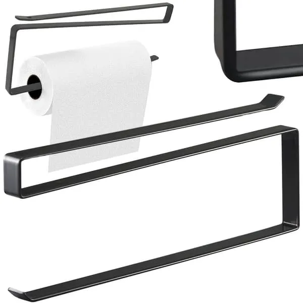 Hengende holder for husholdningspapir | Husholdningspapirholder uten Drilling Black