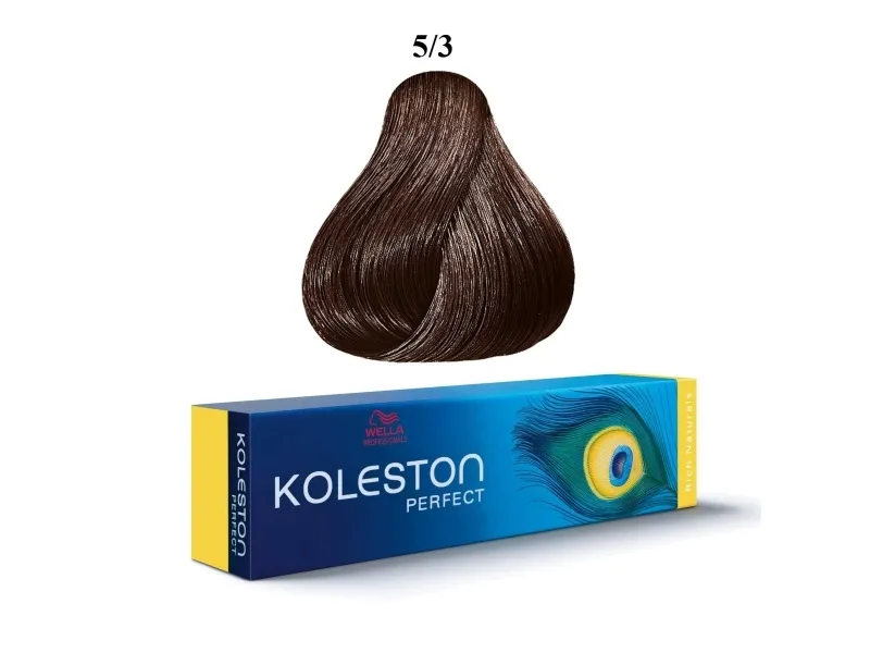 Wella Professionals Koleston Perfect Permanent Cream Hair Color 5/3 Light Brown-Gold 60ml