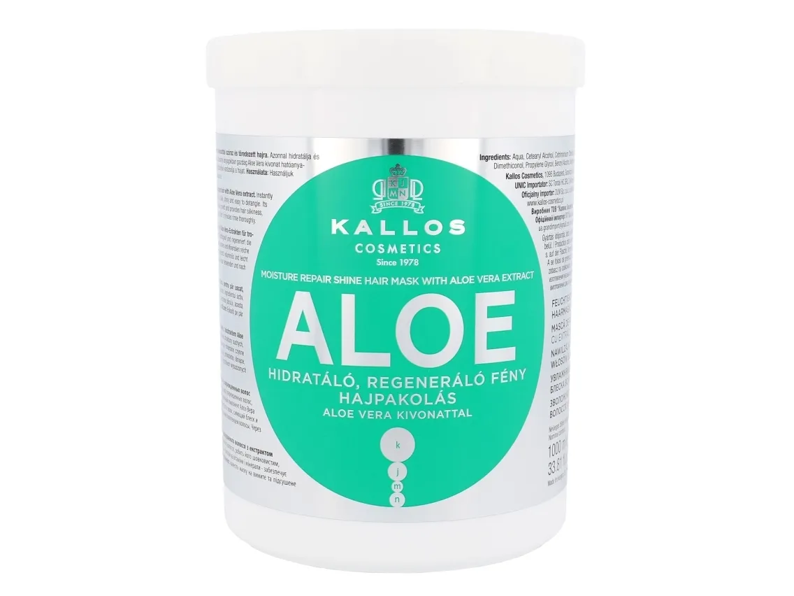 Kallos Aloe Moisture Repair Shine Hair Mask With Aloe Vera Extract - 1000ml