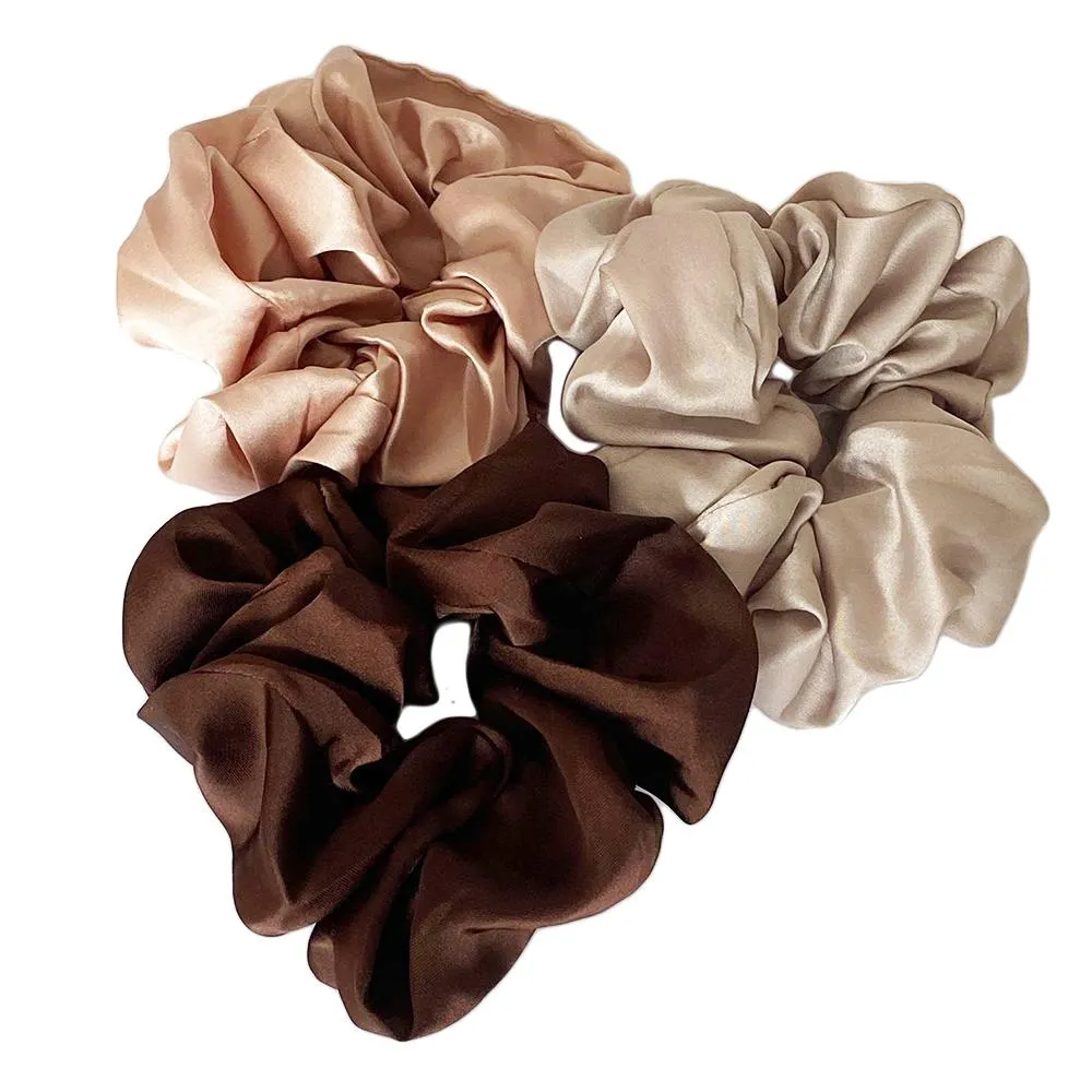 3 stk Store hår Scrunchies, hårbånd, hårbånd, Hårbånd