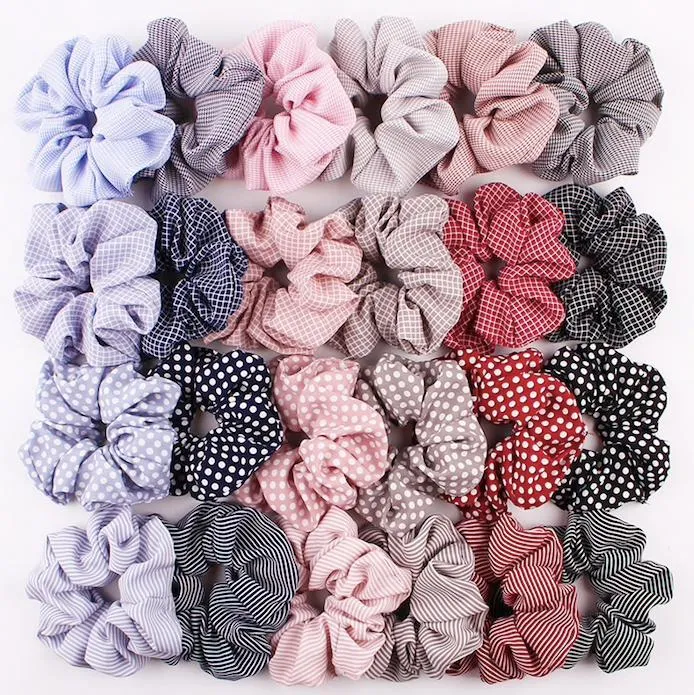 24 hår Scrunchies, hårbånd, hårbånd, Hårbånd Rockabilly