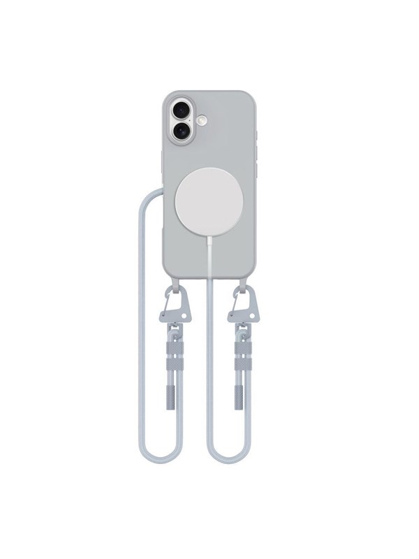 Tech-Protect  MagNecklace MagSafe Case for iPhone 16 - Gray
