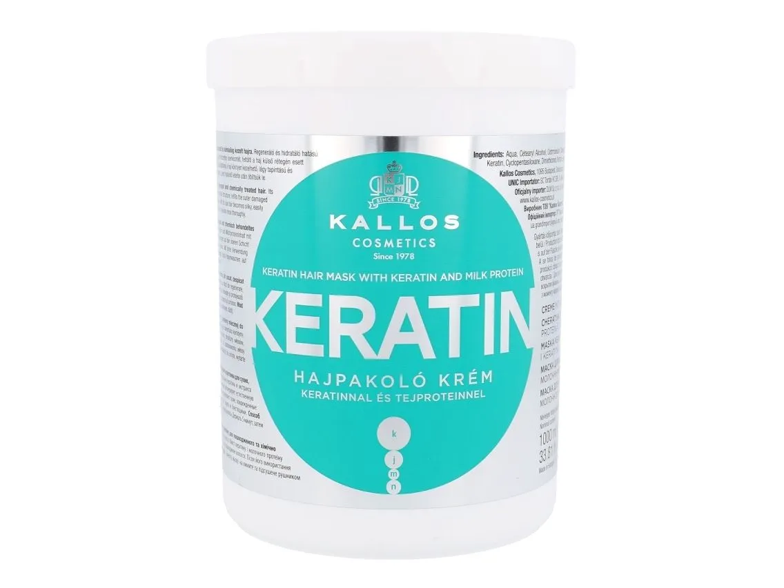 Kallos Cosmetics - Keratin hairmask- 1000 ml