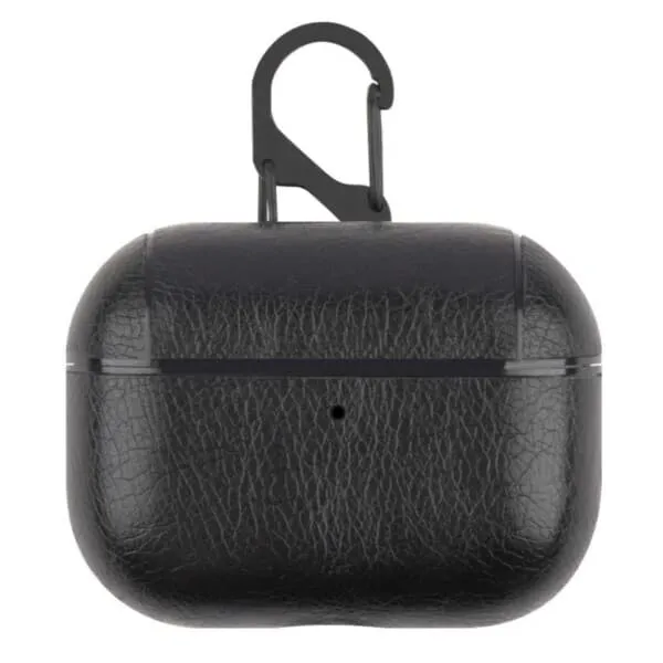 AirPods Pro 2 Shell Case Leather PC Black