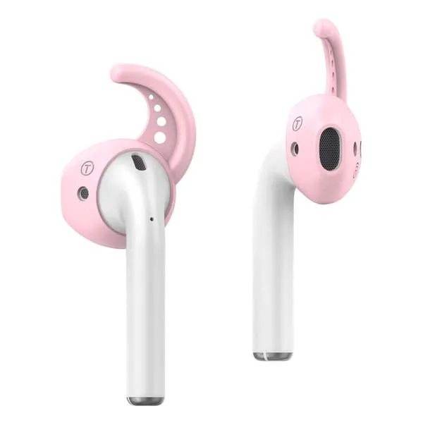 AirPods ørepenger øreroker silikonkroker ørehooks rosa